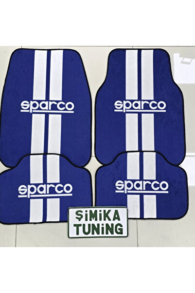 şimika tuning tuningmarketim SPARCO MAVİ DEKOR OTO HALI PASPAS ÜNİVERSAL YIKA...