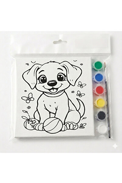 İstanbul Neon Tuval boyama 4'lü Set (Barbie, köpek, tavşan, pembe panter)