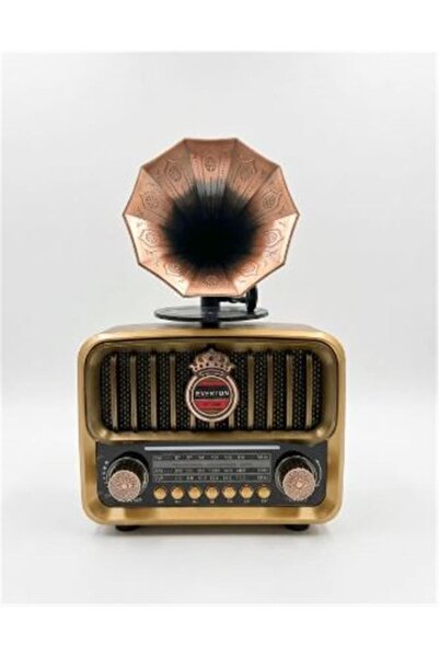 Everton RT-606 Gramofonlu, Şarjlı, Nostaljik Radyo( Bluetooth-USB-SD-FM)