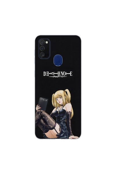 PPKin Samsung Galaxy M21 Compatible Anime 3/3 Design Transparent Case