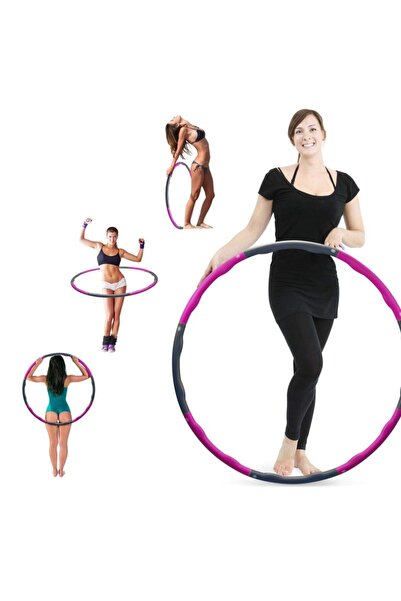 Empressco Pembe 1.5 Kg Hulahoop Egzersiz Çemberi, Bel Şekillendirici Jimnastik