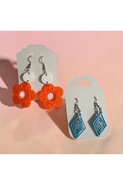 Major Hobi Minimalist Earring Set with Geometric and Floral Figures - Modern ...