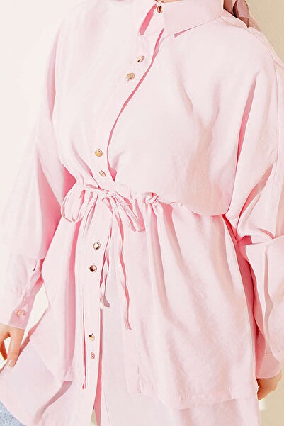 Lavanta Tekstil Beli Tunnel Layered Modal Shirt