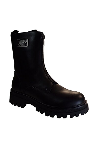 SUPERDRY Shoes Γυναικεία Παπούτσια Μποτάκια Αρβυλάκια SPD-154 Μαύρο