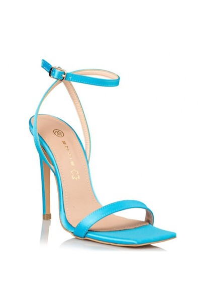 Envie Shoes Γυναικεία Παπούτσια Πέδιλα E02-15176-50 Σιέλ Σατέν