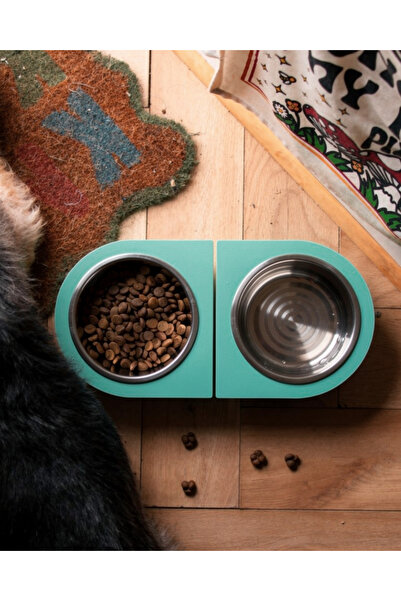 Kişiselleştirilebilir Renkli Kedi Köpek Mama Su Kabı 18Cm