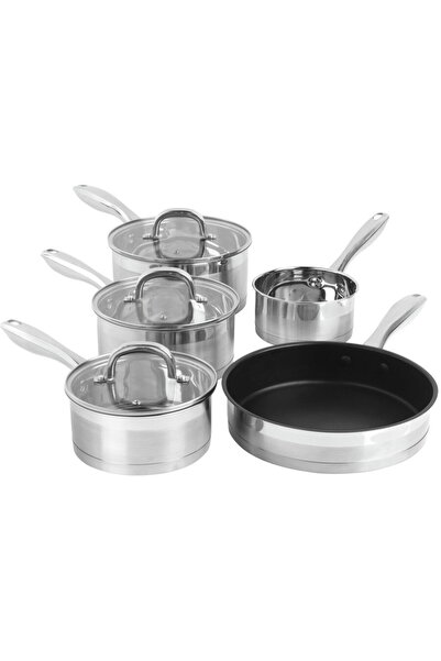 SALTER BW06746EU7 Colecția Timeless Set de 5 piese de vase de gătit din oțel ...