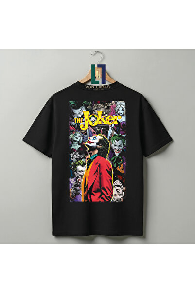 Grafftee Clothing تي شيرت مميز التصميم مطبوع عليه جوكر للجنسين