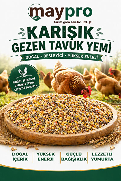 MayPro Tarım Karışık Gezen Tavuk Yemi, Doğal Besleyici Yüksek Enerjili Tavuk ...