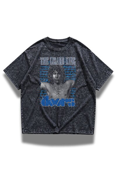 Fuddy Moda Unisex the Doors the Lisard King Printed Washable T-Shirt, Oversiz...