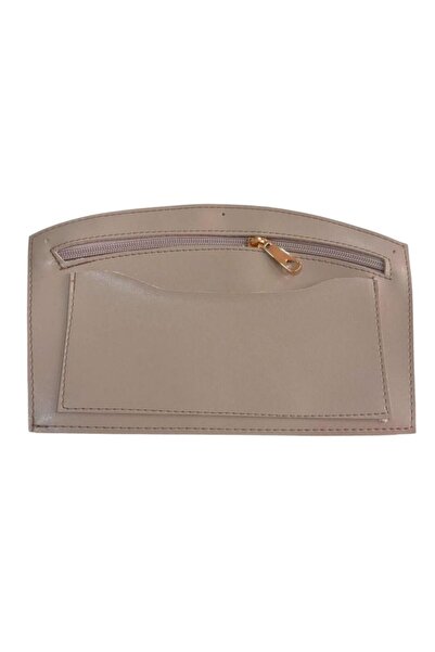 Nusrat Bilişim Bag Accessory 24X15 cm Light Mink Color Troc Leather Faux Leat...