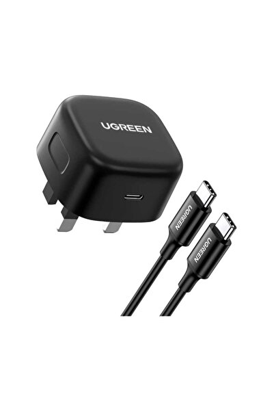 Ugreen كابل USB-C للشحن السريع PD باللون الأسود