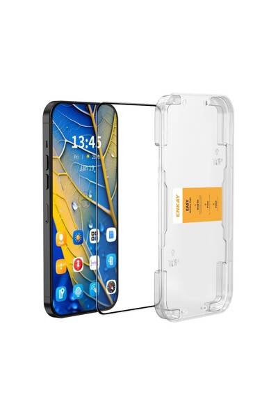 ENKAY Xiaomi Redmi Note 14 4G Easy Install Full Tempered Glass με Οδηγό Τοποθ...