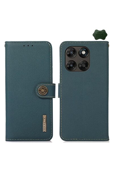 KHAZNEH Δερμάτινη Θήκη Πορτοφόλι Green (Motorola Moto G67 5G / G77 5G)