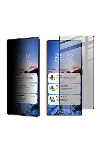 İmak Samsung Galaxy S25 Ultra 5G Privacy Full Tempered Glass Black
