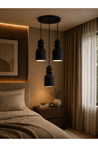 Limon 3D Desing 3’lü Sarkıt Avize Modern Tasarım E27 Pinterest Dekoratif Tava...