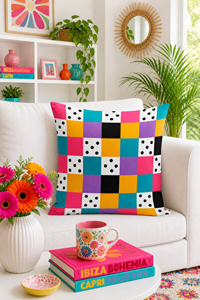 Bertille Home Σειρά Pop Art Κάλυμμα μαξιλαριού διπλής όψης με ψηφιακή εκτύπωση