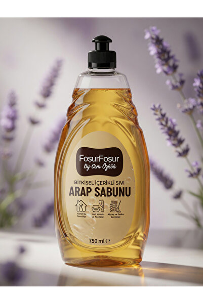 FoşurFoşur By Cem Özkök Lavanta Kokulu Bitkisel Sıvı Arap Sabunu 750 ml(Sls-P...