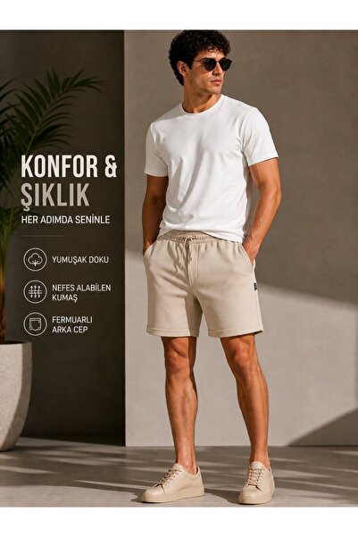 Crazy shee jogger paça katlamalı şort