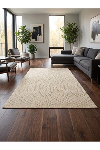 NaRStore Home Dinar Armoni Kaymaz Tabanlı Kesme Kabartmalı Yıkanabilir Salon ...