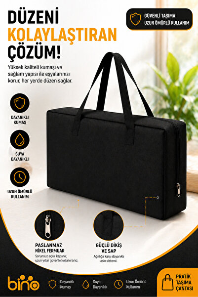 Bino Katlanabilir Kamp Çantası 66x44x15 cm Dayanıklı Kumaş Geniş Hacimli Taşıma Çantası