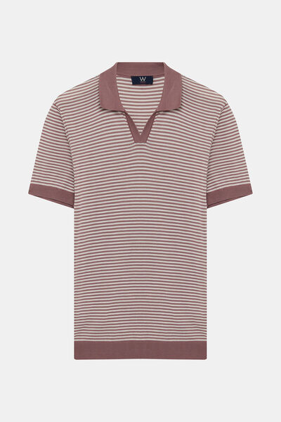 W Collection PEMBE POLO YAKA T-SHİRT