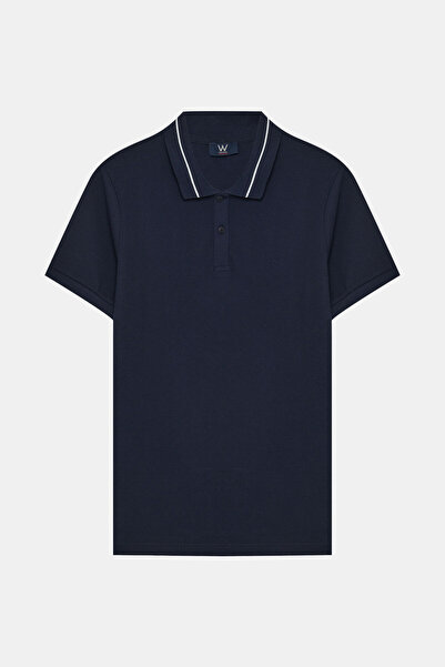 W Collection LACİVERT POLO YAKA T-SHİRT