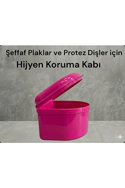 Vulli Diş Plak Kabı Protez Diş Kutusu 1 Adet Büyük Boy Çeşitli Renkler