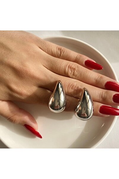 AltıntaşAksesuar Women's Earrings - Trendy Tear Drop Model Earrings