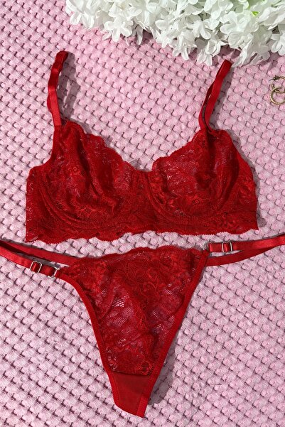UçSe Dantelli Bralet Takım