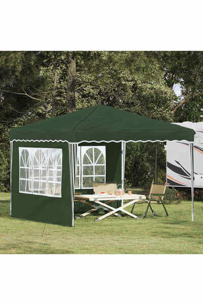 vidaxl Cort de Petrecere Pop-up Verde 288 x 288 x 245 cm
