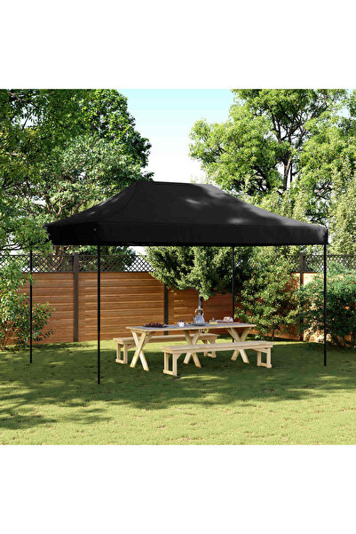 vidaxl Cort de petrecere pliabil Pop-Up, 440x292x315 cm, negru