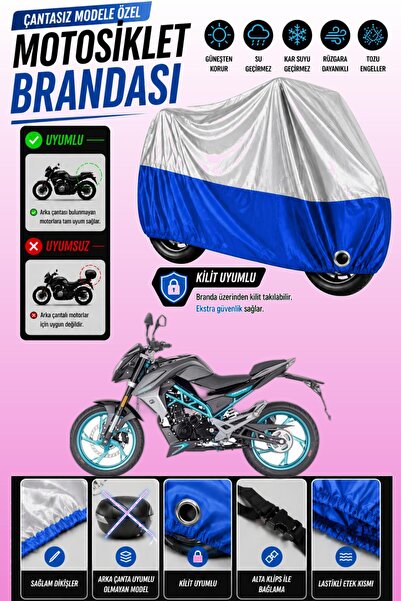 Cemku Twin غطاء محرك متوافق مع CFmoto 150NK باللون الرمادي من الأعلى والأزرق ...