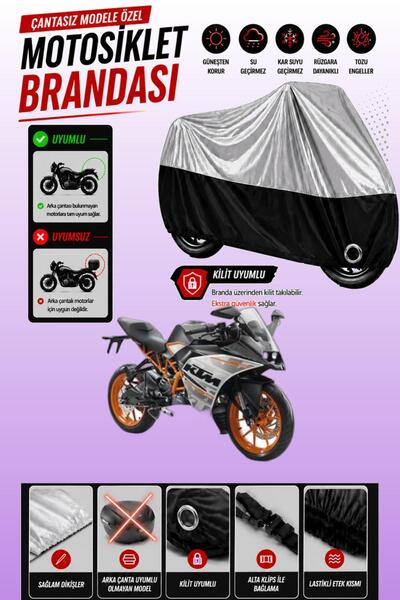 Cemku Twin غطاء محرك علوي رمادي - أسود سفلي متوافق مع KTM 250 RC ABS، لا يتوا...