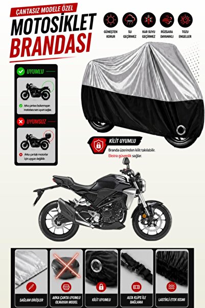 Cemku Twin غطاء محرك متوافق مع هوندا CB 250 R باللون الرمادي من الأعلى والأسو...