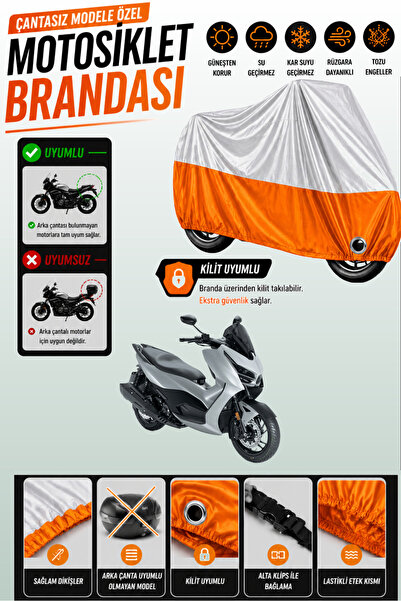 Cemku Twin غطاء محرك متوافق مع RKS RZ 250S باللون الرمادي من الأعلى والبرتقال...