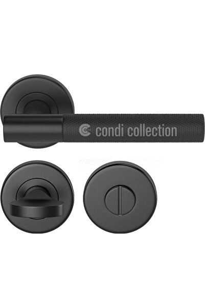 Condi Collection 3001T مقبض باب من الفولاذ المقاوم للصدأ باللون الأسود الثابت