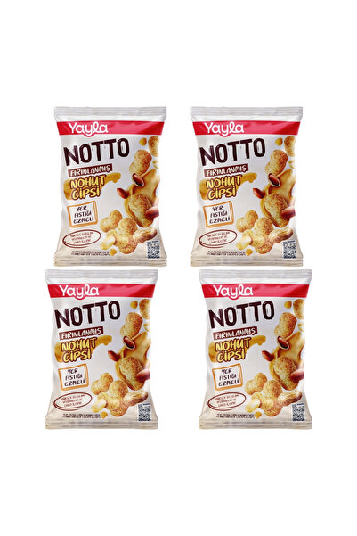Yayla Notto Yer Fıstığı Ezmeli Nohut Cipsi 55 g x4