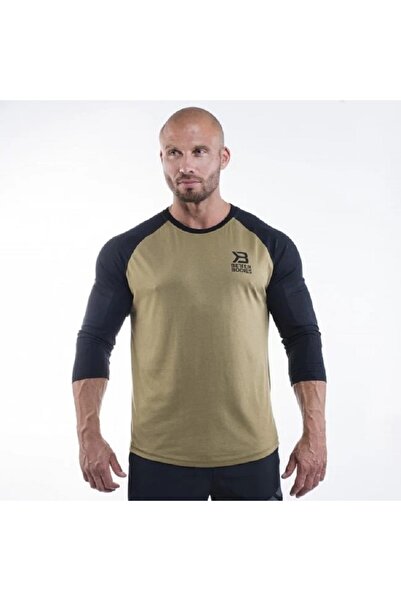 BETTER BODIES Tricou de baseball pentru bărbați - Verde militar