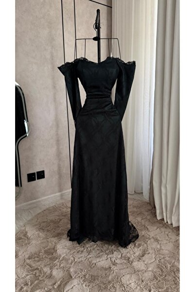 AMAZ Lace Evening Dress Cloche