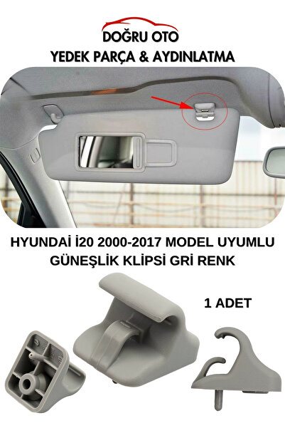 DOĞRU TİCARET AUTO PARTS مشبك حامل واقي الشمس لسيارة هيونداي i20 موديلات 2000...