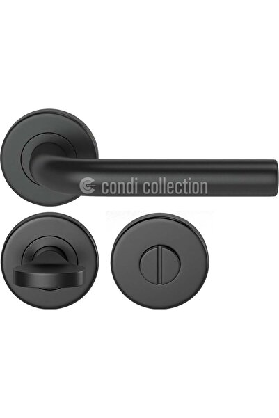Condi Collection 201 مقبض باب من الفولاذ المقاوم للصدأ باللون الأسود الثابت