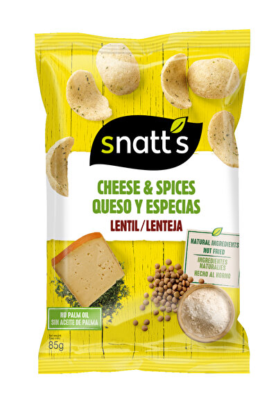 Snatt's Mercimek Cipsi Peynir & Baharat Aromalı 85 GR