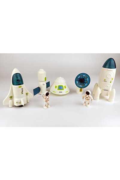KentOyuncaK Uzay Aracı Seti, 2 Astronot, Uydu, Uydu Yer İstasyonu - Oyuncak U...