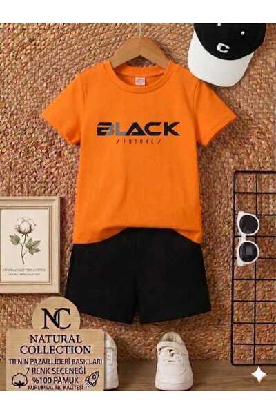 Nice Clothes تي شيرت صيفي للأطفال قصير الأكمام للجنسين (طباعة بلاك فيوتشر)