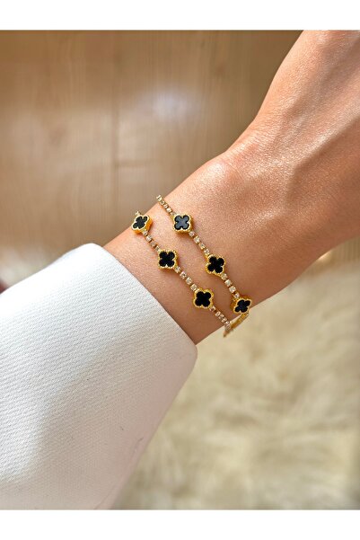 YOUES JEWELRY Çelik Zirkon Taşlı Bileklik