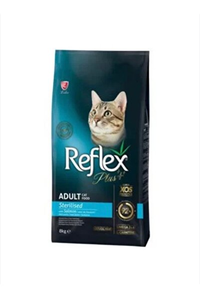 REFLEXX رفلكس بلس طعام القطط المعقمة مع سمك السلمون 8 كجم