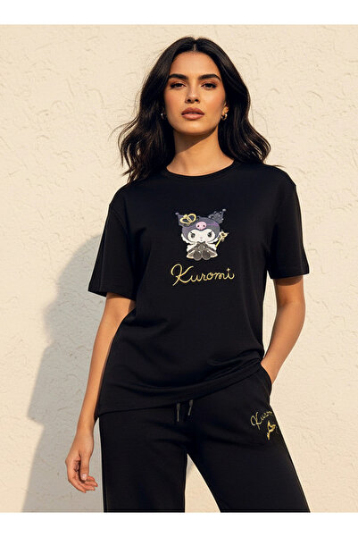SP Characters Loose Fit T-shirt with Kuromi Print