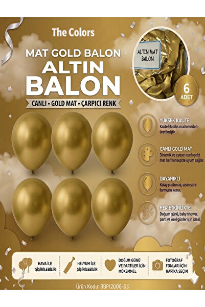 ÇAVUŞ E-TİCARET Gold Altın Balon Seti,Doğum Günü Parti Balonu Parti Süsleme