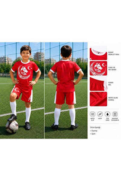 tahaspor Türkiye İsimsiz 2025 sezon Özel Tasarım Çocuk Forma Takımı (Kod04)